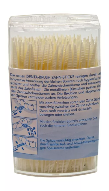 Zahnstocher -10x Denta Brush Sticks a 150 Stück - Travler - Interdentalbürste 3