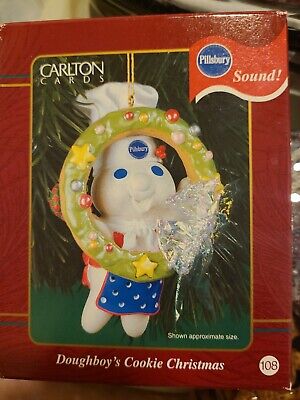 Carlton Cards Ornament - Pillsbury Doughboy's Cookie Christmas 2001