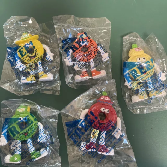 Lifesavers Bendable Figures Nabisco Vintage 90s 1992 Life Savers Lot of 5 Sealed
