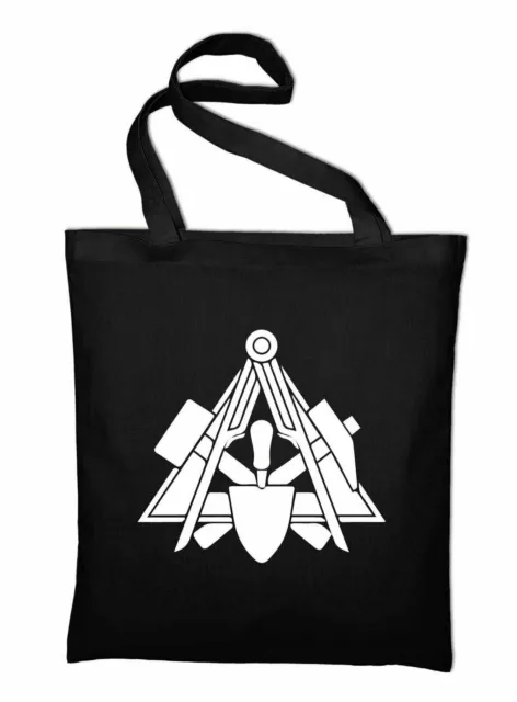 Maçon Corporation Blason Logo Sac en Toile de Jute Sac en Coton Culbuteur