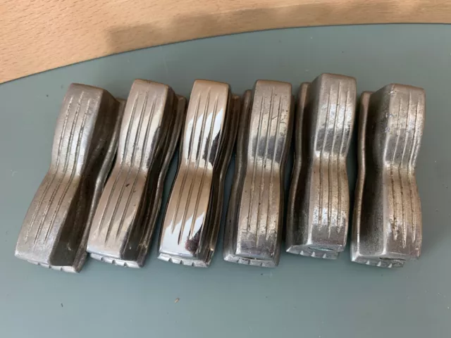 WFL LUDWIG Snare Drum LUG CASING Parts Nickel 50s Vtg Lot 6x Bowtie Transition WFL LUDWIG Snare Drum LUG CASING Parts Nickel 50s Vtg Lot 6x Bowtie Transition