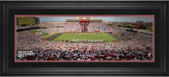 Texas Tech Red Raiders Framed 10x30 Jones AT&T Stadium Panoramic Photo