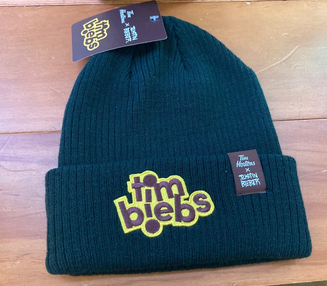 Official Collector Edition Justin Bieber Tim Hortons Beanie Tuque Black TimBiebs