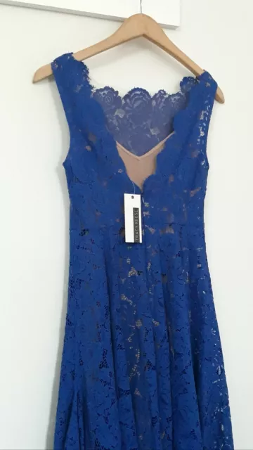 NEW Anthropologie Tracy Reese Cerulean Sky Midi Lace Dress XS NWT