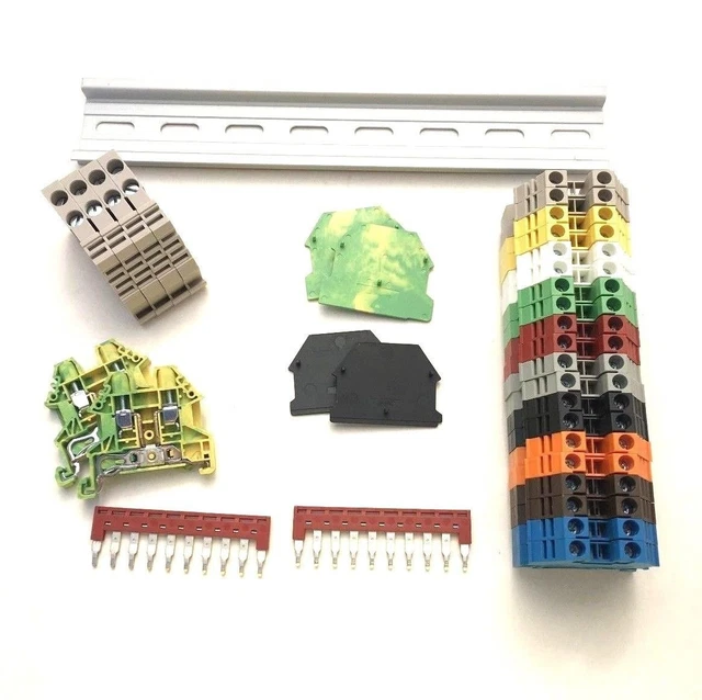 Dinkle UL Every Color DIN Rail Terminal Block Kit 20 DK2.5N
