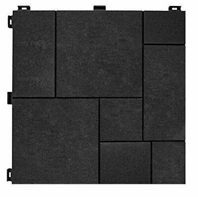 New Multy Home Deck Tile 12 inch x 12 inch Mosaic Slate - 10 Pack of Tiles