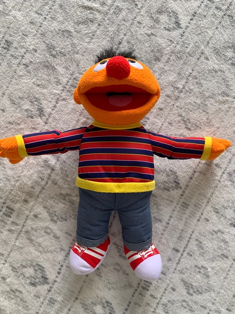 Sesame Street Plush Ernie Doll Mattel Fisher Price Stuffed Toy 15" 2009