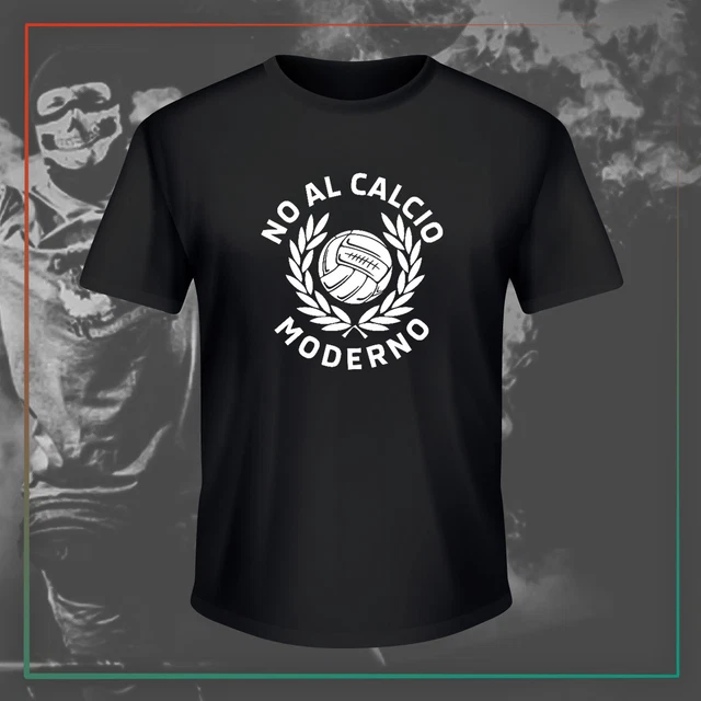 T SHIRT COTONE MAGLIA Ultras No Al Calcio Moderno Uomo Tifosi Stadio Calcio EUR 12 90 PicClick IT