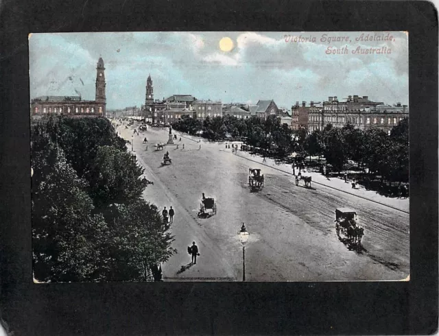 D0423 Australia SA Adelaide King William St Victoria Square pu vintage postcard