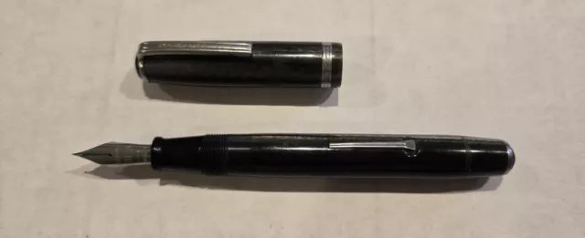 Awesome Vintage Gray/Silver Marble Esterbrook Fountain Pen 2668 Rare