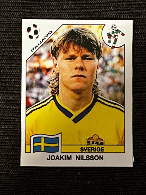 Sticker Panini World Cup Italy 90 Joakim Nilsson Sverige # 244 Recup Removed