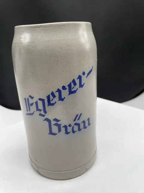 Bierkrug Egerer Brauerei Maßkrug 1L Steinzeug  Alt RegM2/a
