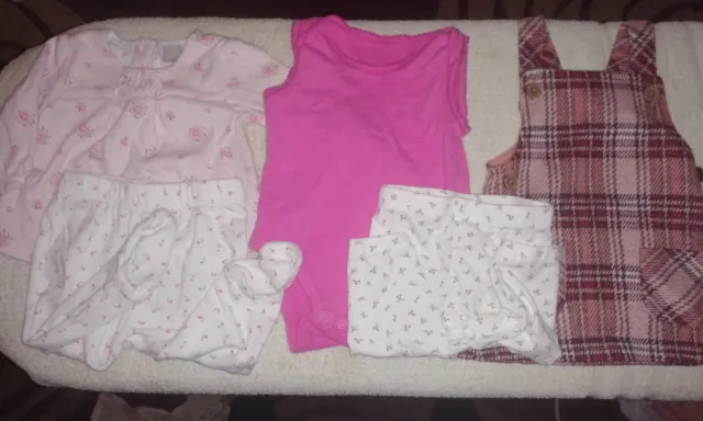 Baby Girl Age 0 To 3 Months Clothes Bundle Good Quality And Condition 5 Items