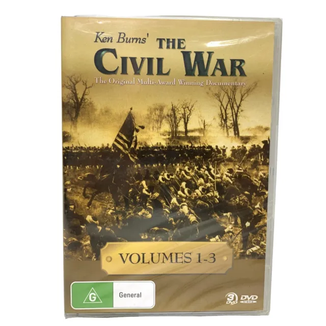 The Civil War Volumes 1-3 DVD Box Ken Burns Documentary Reg 4 Sealed