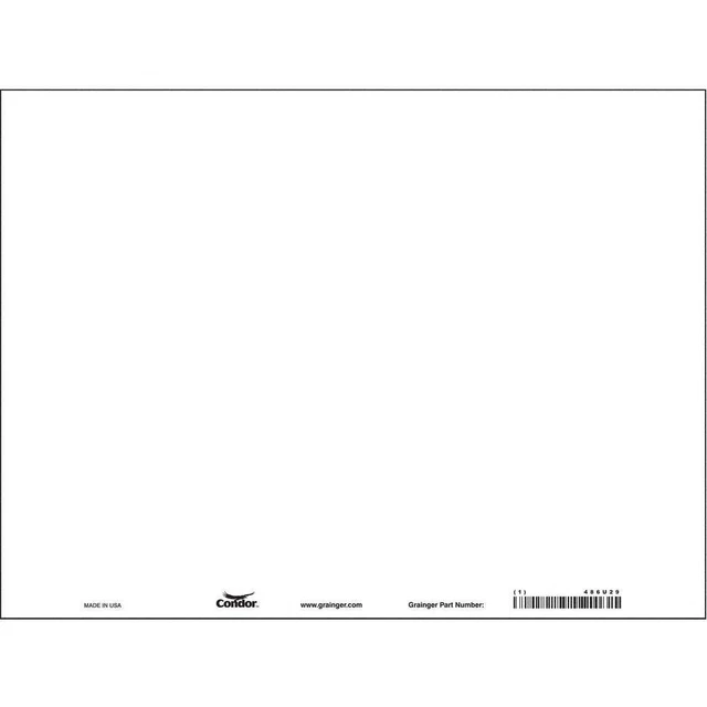 CONDOR 486U29 Safety Sign,18 inx24 in,Polyethylene