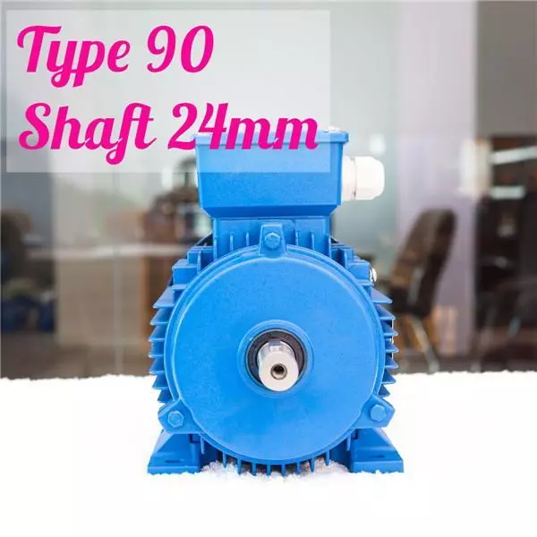 1.1kw 1.5HP 1400rpm shaft 24mm Electric motor Three phase 415v Lathe Frame 90