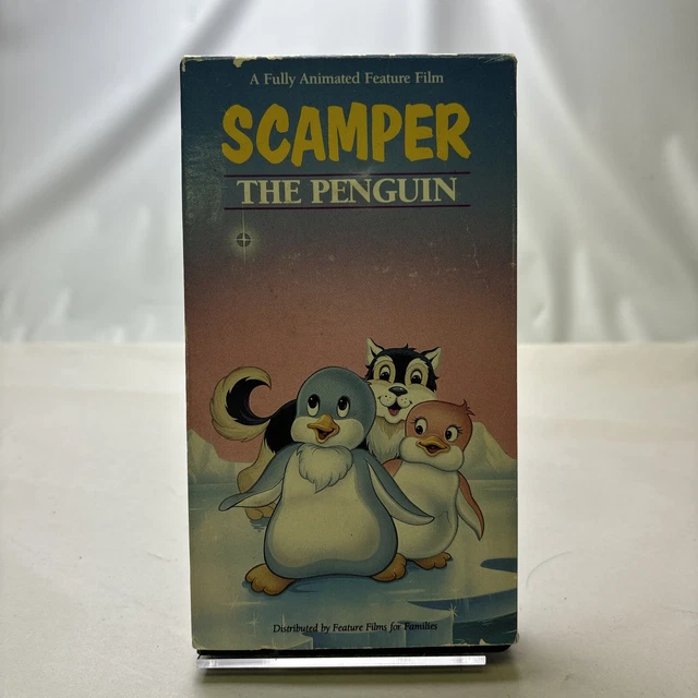 SCAMPER THE PENGUIN VHS Tape 1992 Fully Animated Family Feature Film £ ...