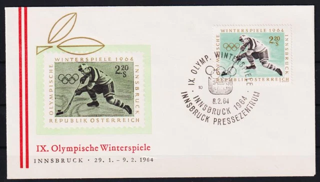 Eishockey. Olympische Winterspiele,Innsbruck.SoSt(3). 8.2.1964. Österreich 1964
