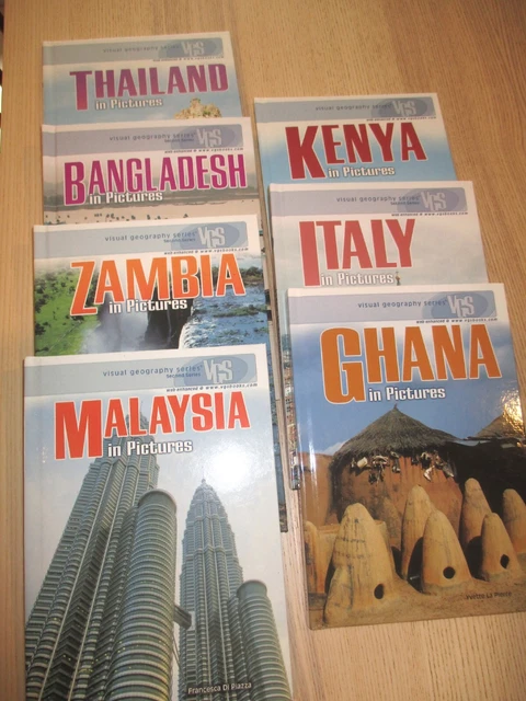 LOT of 7 Visual Geography Series - Taiwan, Ghana, Etc. School / Homeschool