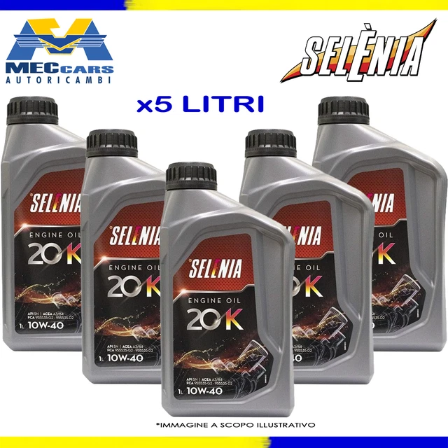 SELENIA 20K 10W40 OLIO MOTORE DIESEL EURO 3 ACEA A3 API SL / CF 9.55535-G2 4 LT - Foto 2