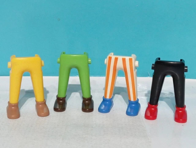 PLAYMOBIL – Lot X2 Jambes Grises Avec Guêtres – Romain, Berger, Viking, Gaulois – Pièces Détachées