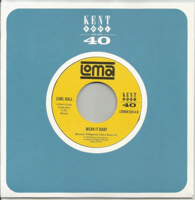 Carl Hall - Mean It Baby - Mint Loma Northern Soul 7" Listen