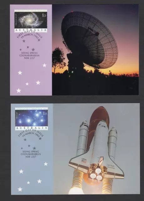Australia Postal/Maxi Cards 1992 International Space Year