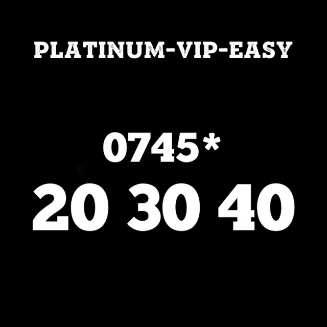 ⭐ Sim Card Platino Oro Easy Vip Numero Cellulare Memorabile Diamante 20 30 40