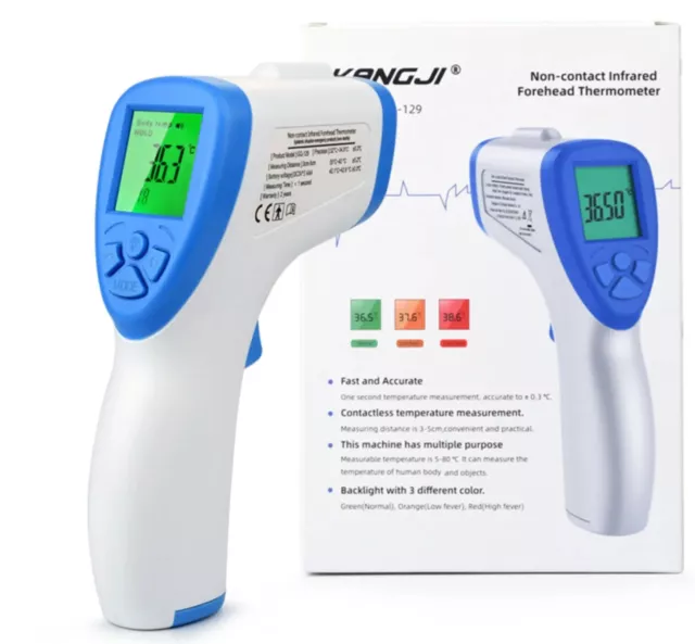 Thermomètre numérique sans contact, modèle de thermomètre frontal...