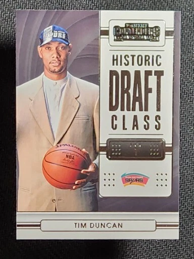 2022-23 Panini Contenders TIM DUNCAN #3 Historic Draft Class-San Antonio Spurs