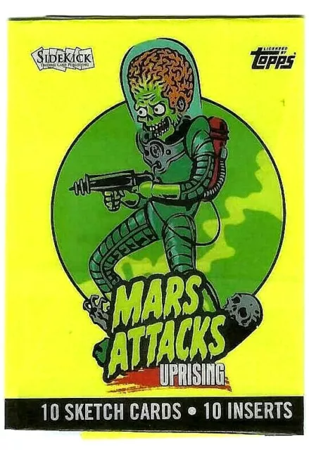 Mars Attacks Uprising 2021 Topps**Sketch Fat Pack Empty Wrapper (No Cards)