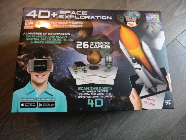 4D+ Utopia 360° Space Exploration Augmented Reality Cards Virtual Headset STEM