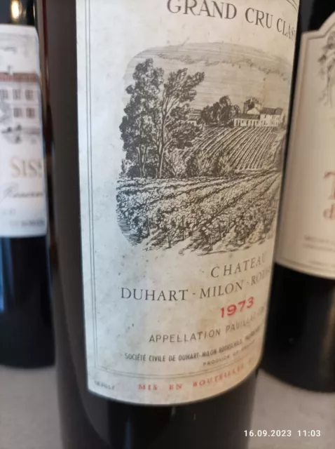 1973 Château Duhart-Milon Rothschild Grand Cru Classé Pauillac Lafite Bordeaux 2