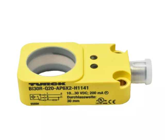 Turck Bi30R-Q20-AP6X2-H1141 Inductive Proximity Switch Ring Sensor 1407500