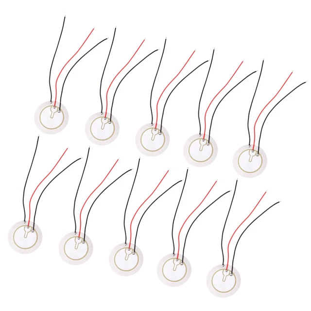 10 pz Cicalino autoeccitato tre poli 35 mm GL Elementi diaframma disco piezoelettrico