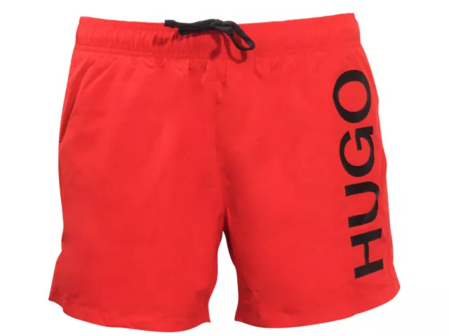 Hugo Boss Men's Abas Swim Trunks Open Pink Quick Dry Swimwear Shorts