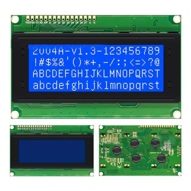 LCD Display Modul 2004 blau und gelb integrierter Controller analoge Schnittstel