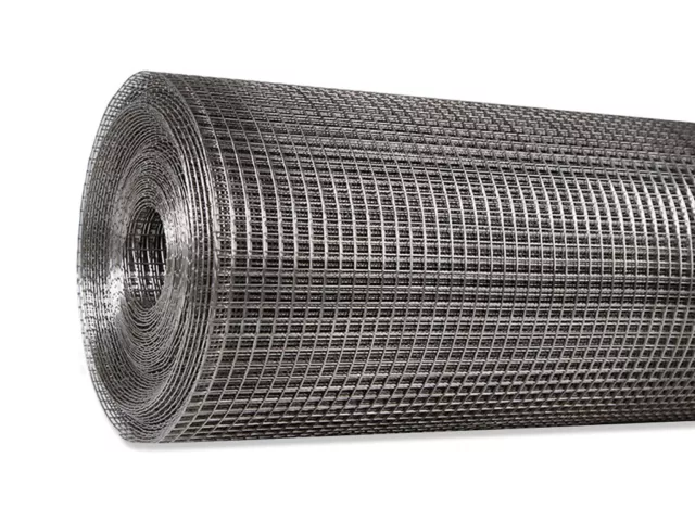 Vermin Mesh 6x6mm 1220h x 10M Roll Black Welded Wire PVC coated Mouse Snake 2