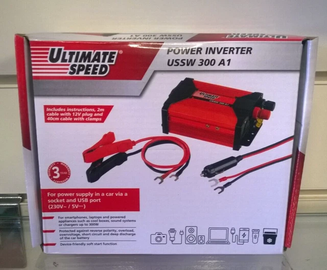ULTIMATE SPEED CAR Power Inverter (USSW 300 A1) £19.00 PicClick UK