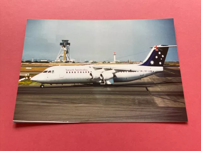 Ansett BAe 146 VH-EWM colour photograph