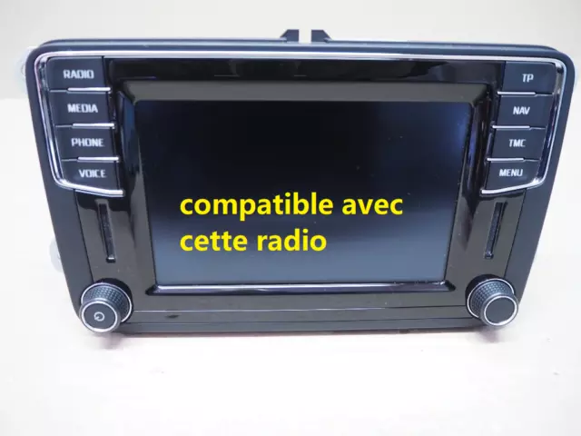 Vitre Ecran Tactile Touch Screen VW Seat Skoda MIB STD2 PQ +NAV pour ecran LCD 2