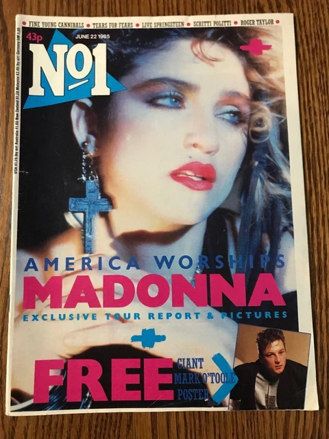 マドンナ　表紙 UK雑誌 　No1 Number One (1985) マドンナ 表紙 UK雑誌 No1 Number One (1985) マドンナ 表紙 UK
