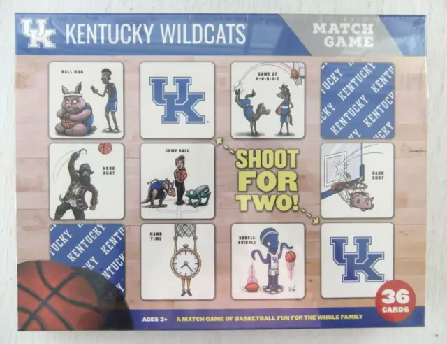 Kentucky Wildcats Basketball Match Game Memory Uk Ky New Sealed You The Fan