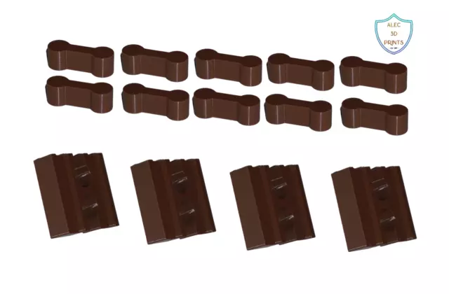 Wooden Train Track Connectors Compatible with Brio / IKEA / BigJigs Male Female