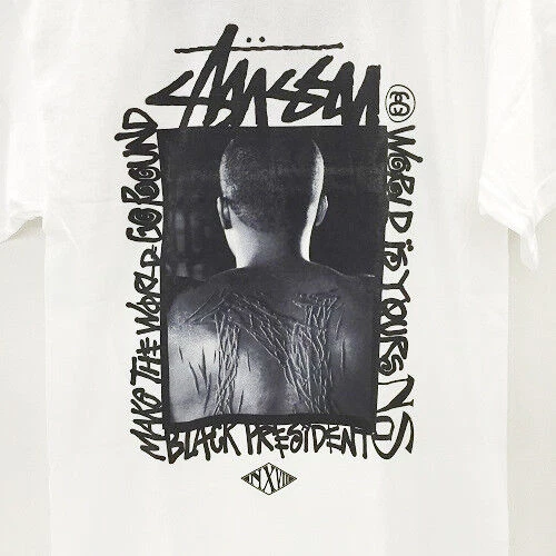 NEW AUTHENTIC STUSSY x Nas x NexusXII Box Logo Tee Large with Tags