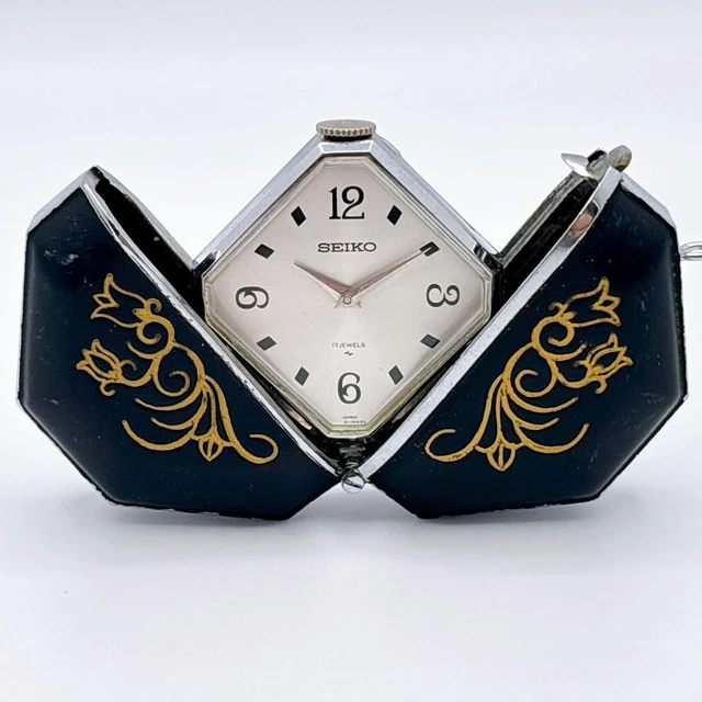 SEIKO MOMOTARO 21-7210 Hand Winding 17 Jewels Green Pendant Watch