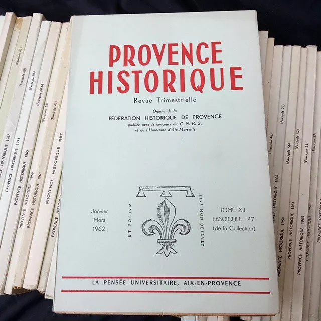 Lot de 51 revues Provence historique