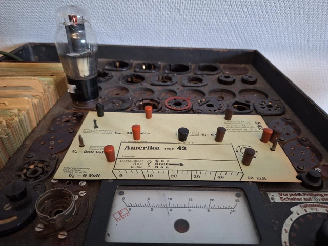 Philco Tipo 42 Tubo Objeto de Colección Tubos de Electrones Sammlerröhre Probado