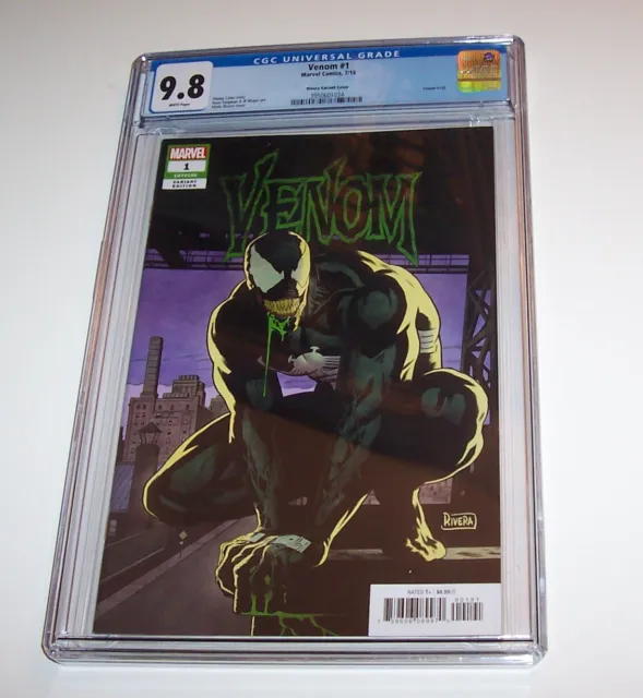 Venom #1 - Marvel 2017 Modern Age Rivera Variant Edition - CGC NM/MT 9.8