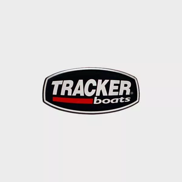 Tracker Boat Logo Emblem Decal Sticker | Raised Black